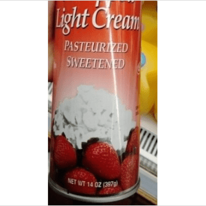 Whipped Light Cream 14 0z