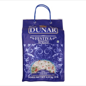 Dunar Festiva Basmati Rice 10lb